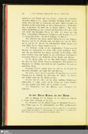 In der Maas-Armee an der Maas