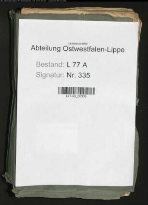Requisitionen, Berichte und Strafsachen des Gogerichts im Amt Schötmar