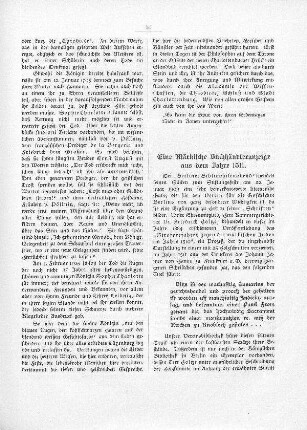 Eine Märkische Buchhändleranzeige aus dem Jahre 1511