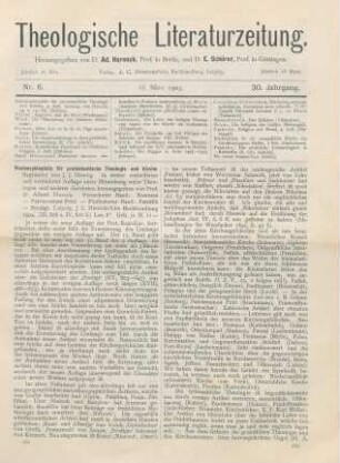 161-163 [Rezension] Hauck, Albert (Hrsg.), Realencyklopädie für protestantische Theologie und Kirche. In 3., verb. u. verm. Aufl. 14. u. 15. Band