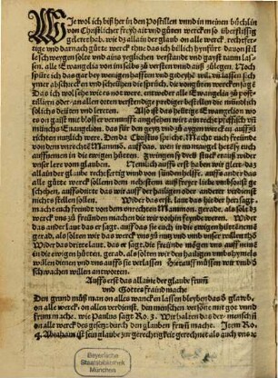 Ain Sermo[n]. von dem vnrechten Mammon Luce am XVi