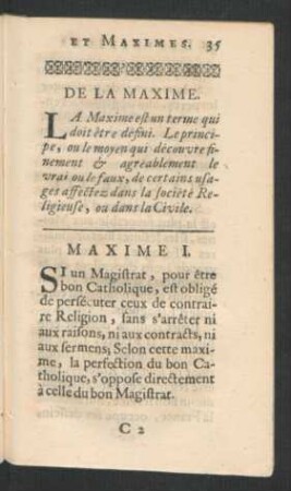 De La Maxime.