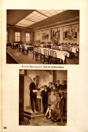 Erich Hartmann. Saal im Studentenhaus