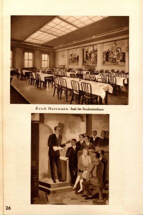 Erich Hartmann. Saal im Studentenhaus