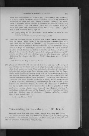 Versammlung zu Marienburg. - 1447 Jun. 9.