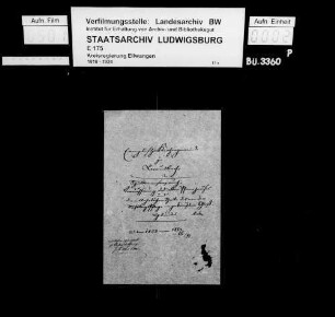 Schuldenwesen der evang. Kirchengemeinde sowie der gemeinschaftlichen evang.-kath. Stiftungspflege Braunsbach