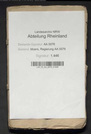 Stift Xanten gegen Witwe Niephaus zu Niephausen und deren Tutor Schmidtmann wegen entführten Zehntens daselbst III