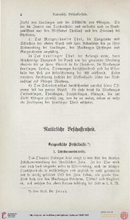 Natürliche Beschaffenheit