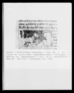 Piore di virt- / Tugendbüchlein — Piore di virt- / Tugendbüchlein, Folio fol. 14 vBuchseite