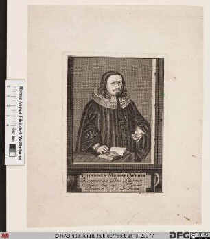 Bildnis Johann Michael Weber