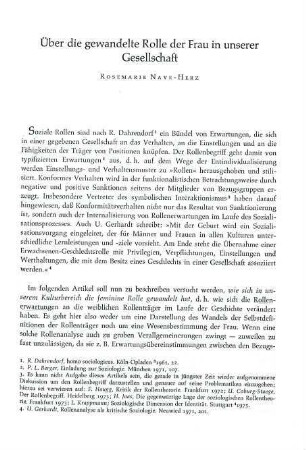 87-99 Über die gewandelte Rolle der Frau in unserer Gesellschaft