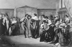 Ball mit maskierten Tänzern