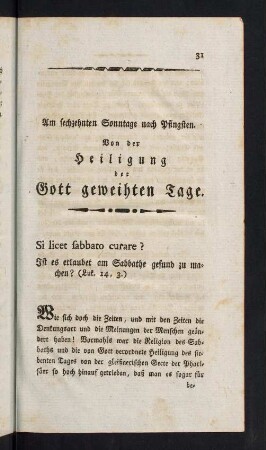 31-53, Am sechszehnten Sonntage nach Pfingsten.