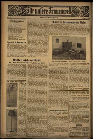 Zweite Ausgabe vom Donnerstag, den 02. April 1936.