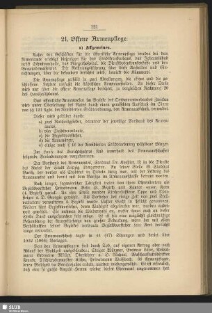 21. Offene Armenpflege