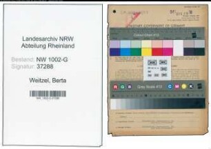 Entnazifizierung Berta Weitzel, geb. 08.02.1912 ()