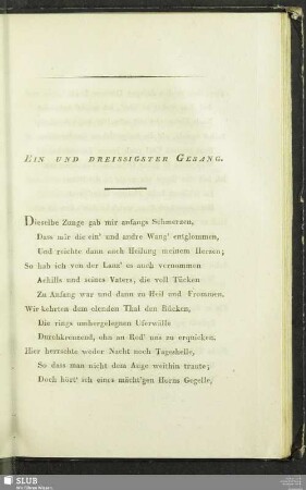 Ein Und Dreissigster Gesang