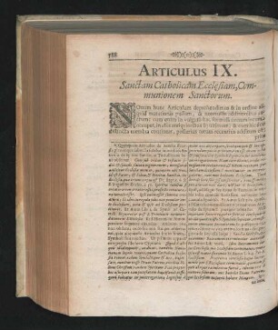 Articulus IX. Sanctam Catholicam Ecclesiam, Communionem Sanctorum