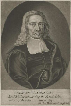 Bildnis des Iacobus Thomasius