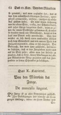 Das X. Kapitel. Von den Mäuslein der Zunge. De musculis linguae