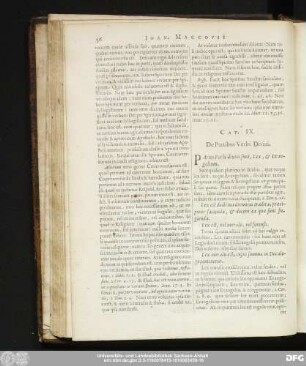 Cap. IX. De Partibus Verbi Divini.