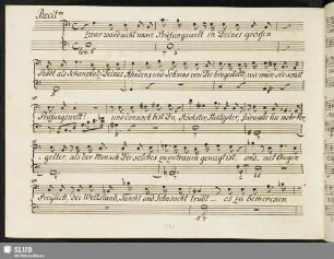 Recit[ati]vo : Zwar ward nicht