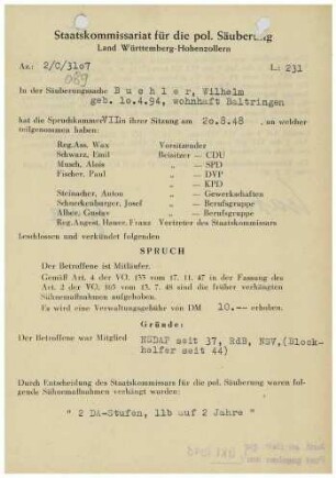 Buchler, Wilhelm