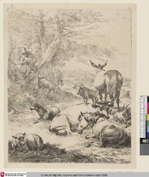 [Die ruhende Herde; The Resting Herd; Le troupeau en repos]