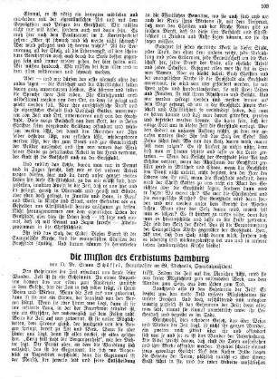 Die Mission des Erzbistums Hamburg