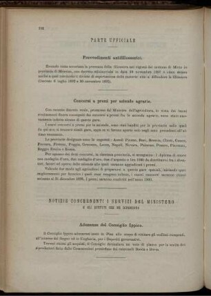 Notizie concernenti i servizi del Ministero e gli Istituti che ne dipendono.