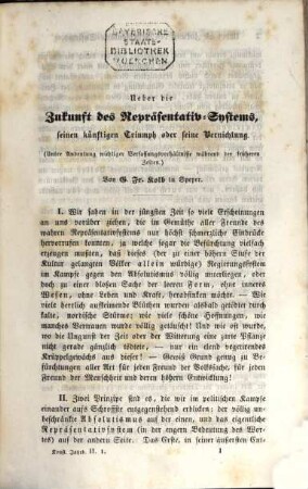 Konstitutionelle Jahrbücher. 1844