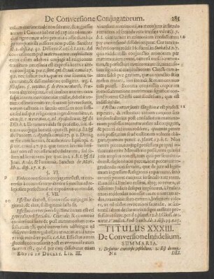 Titulus XXXIII. De Conversione Infidelium