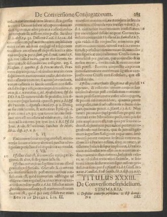 Titulus XXXIII. De Conversione Infidelium