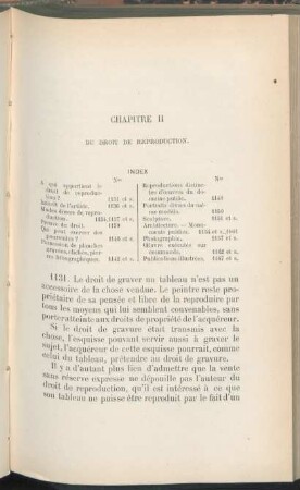 Chapitre II. Du droit de reproduction