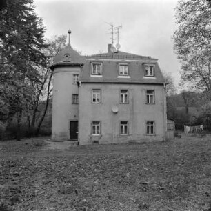 Coswig. Ehemaliges Weingut Zimmerhof, Spitzgrundstraße 24a. Seitenansicht
