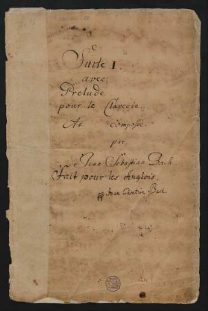Suiten; cemb; A-Dur; BWV 806