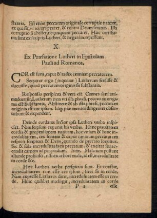 X. Ex Praefatione Lutheri in Epistolam Pauli ad Romanos.