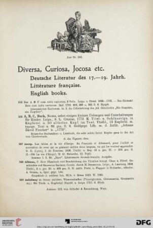 Seltene Bücher (Nr. 555-653)
