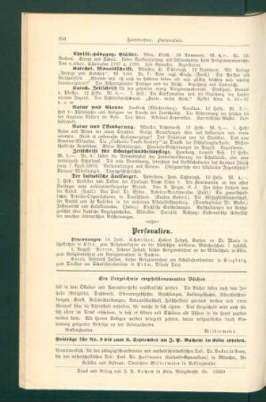¬Ein¬ Verzeichnis empfehlenswerter Bücher