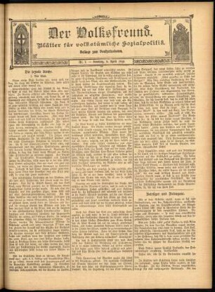 Ausgabe vom Sonntag, den 03. April 1910.