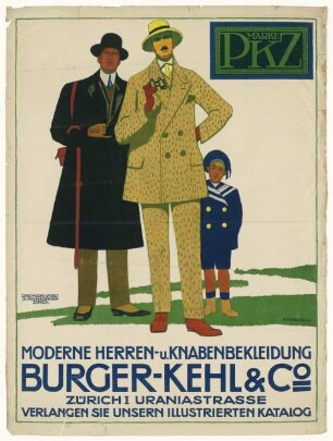 Burger-Kehl & Co. Moderne Herren- und Knabenbekleidung