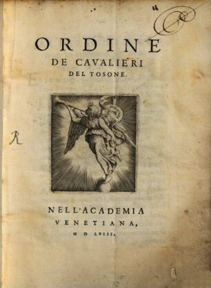 Ordine de'cavalieri del Tosone (d'oro)