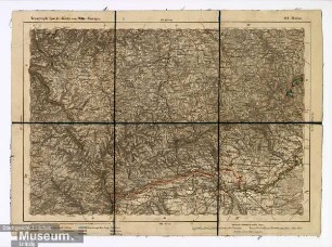 Topograph. Special - Karte von Mittel - Europa. 418. Mainz.