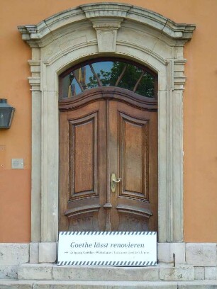Weimar - Eingangstür zum Goethe-Wohnhaus