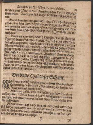 Der dritte Theil dieser Schrifft.