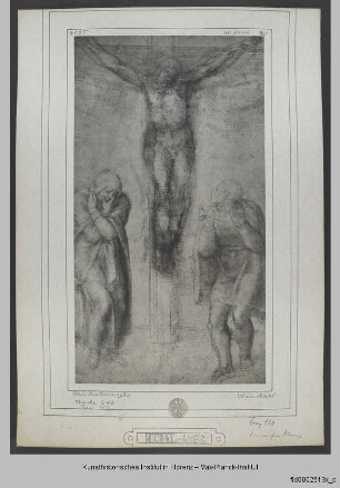 Christus am Kreuz mit Maria und Johannes