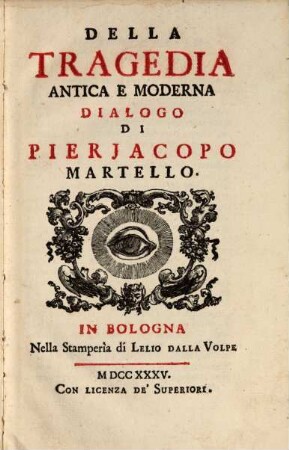 Della Tragedia Antica E Moderna : Dialogo