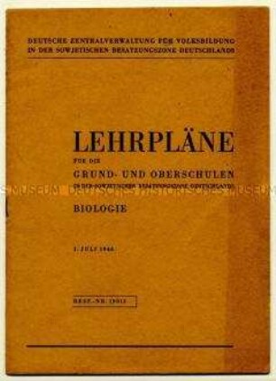 Broschüre zum Bereich Biologie der Lehrpläne für Grund- und Oberschulen