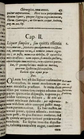 Cap. II. Liquor simplex
