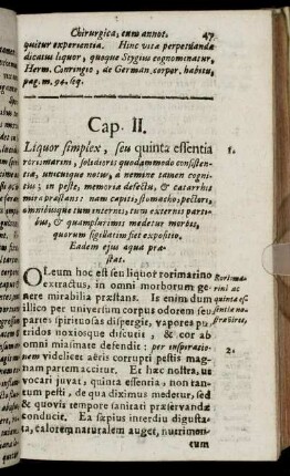 Cap. II. Liquor simplex
